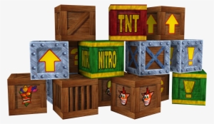 Source - Crash Bandicoot Crate Transparent #3637291