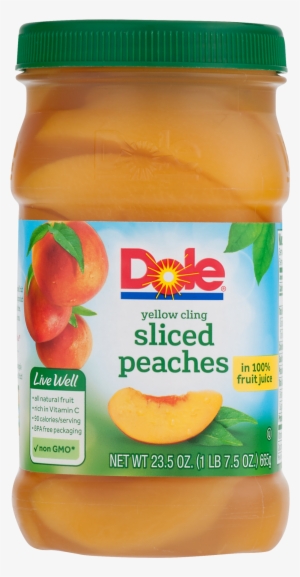 Dole Yellow Cling Sliced Peaches In 100% Fruit Juice, #3637506