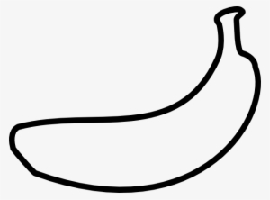 Banana Outline Clip Art At Clker - Black And White Clip Art Of Banana #3637701