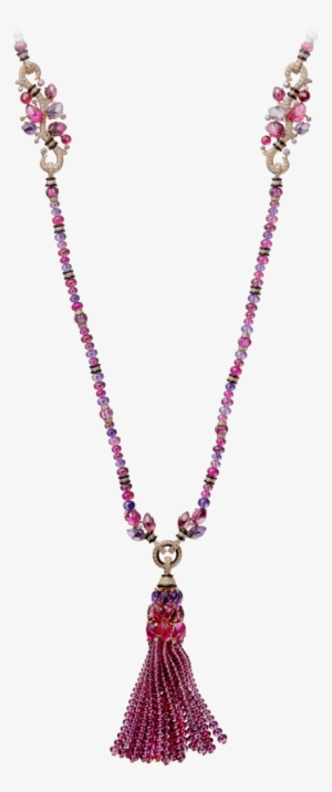 Necklace With Engraved Stones - Png Pink Necklaces #3638390