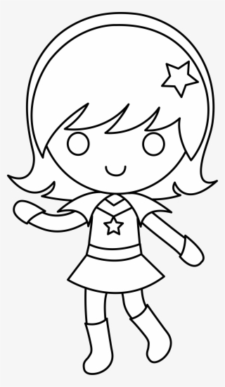 28 Collection Of Girl Clipart Png Black And White - Girl Pictures Clip Art Black And White #3639165