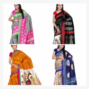 Bollywood Indian Traditional Art Silk Designer Saree - Silk #3639551