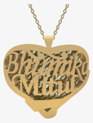 Buy Exceptional Personalized Couple Heart Name Necklace - Necklace #3640254