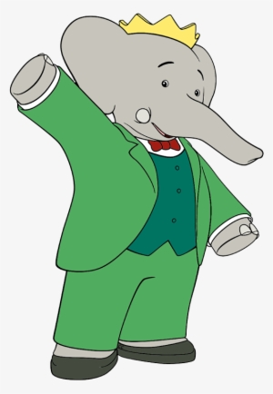 Babar Waving - Babar The Elephant Png #3640672