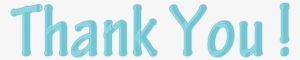 Thank You Cyan Blue Color Clipart - Clip Art #3641353