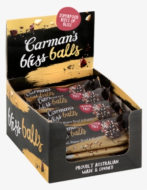 Almond, Super Seed & Vanilla Bliss Balls Single Serve - Carman's Bliss Balls #3641587