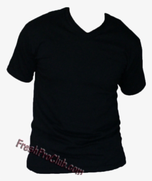 Black V Neck T Shirt - T-shirt #3641799