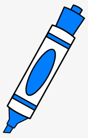 Blue Color Marker Clip Art - Dry Erase Marker Clipart #3642048