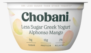 Chobani, Less Sugar Greek Alphonso Mango Low Fat Greek - Chobani Hint Of Flavor #3643201