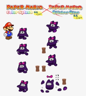 Prelude To The Recolored Paper Tale - Paper Mario Color Splash Ninji #3643834