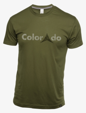 Colorado Mens T Shirt Army Grey Black - Active Shirt #3644152