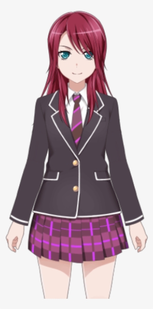 Middle School Uniform Memorial Live2d Model - Tomoe Udagawa School Uniform #3645048