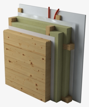 Wooden House And Log Construction - Sestava Stene Montažne Hiše #3645140