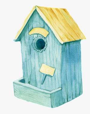Hand Drawn Bird S Wooden House Png Transparent - House #3645279
