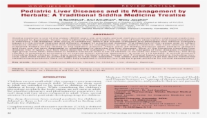 Pediatric Liver Diseases And Its Management By Herbals - Document #3645311