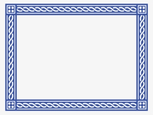 Certificate Template Png Image - Certificate Border Blue Png #3646052