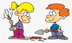 Garden Clipart Tree Plantation - Plant Trees Clip Art Png #3647364