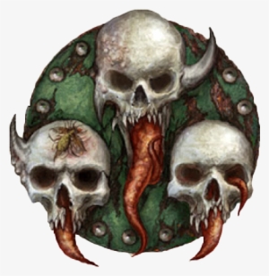 Dg Mark Of Nurgle 1 - Nurgle Skull #3647950