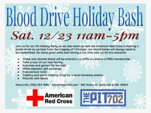 All Are Welcome To Our Holiday Party Blood Drive - American Red Cross #3647980
