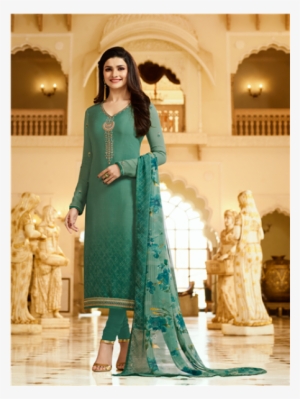 Green Royal Kaseesh Crepe Silkina Designer Salwar Suit - Suit Salwar #3648289