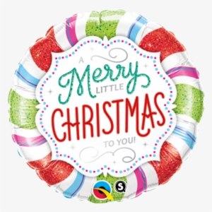 Merry Christmas Foil 45cm Multi Coloured Balloon - Qualatex Christmas Foil #3648491