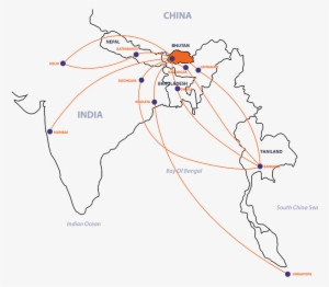 Flight To Bhutan Tcb #3649606