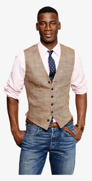 Mens Vest For Engagement Photos - Mens Jeans And Vest Outfits #3650541