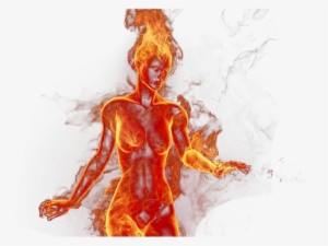 Png Fire Girl - Girl On Fire Png #3651422