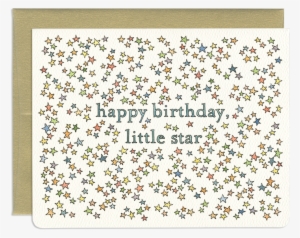 Star Strewn Birthday Greeting Card - Birthday Star Card #3652823