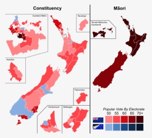 New Zealand Flag Referendum, 2016 Results By Electorate - New Zealand Election 1995 #3653088
