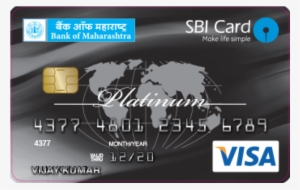 Oriental Bank Of Commerce Sbi Visa Credit Card Image - Printed Plastic Mint Card With Sugar-free Mints #3653764