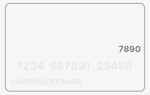 An Illustration Of The Front Of A Credit Card Showing - Credit Card Numbers Transparent #3654404