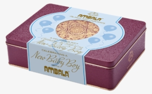 Personalised Baby Boy 10 Pcs Gift Tin - New Baby Born Sweet Box Stickers #3655287