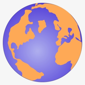 Orange And Blue Globe 3 Clip Art - Orange And Blue Globe #3656000