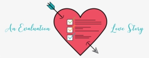 A Graphic Image Of A Heart With An Arrow Through It, - Love Evaluation #3656673