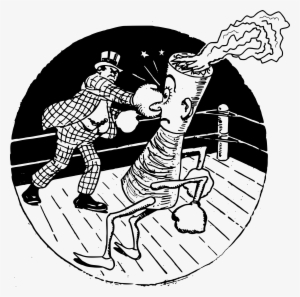 This Free Icons Png Design Of Man Fights Cigarette #3657704