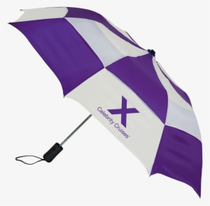 U221 42" Checkerboard Vented Folding Umbrella As Low - Celebrity Cruises #3657954