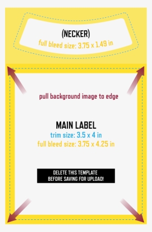Drag To Your Desktop To Download - Beer Label Specs Bleed #3657959