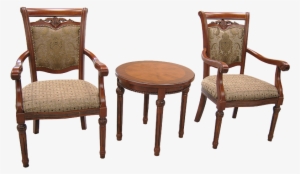 Victorian Tea Table & Armchairs Set - New Moon Furniture #3658494