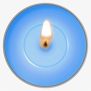 Round Blue Candle Png Clip Art #3659159