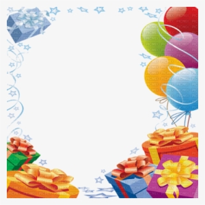 Happy Birthday Frame Balloons - Happy Birthday Border Png #3659273