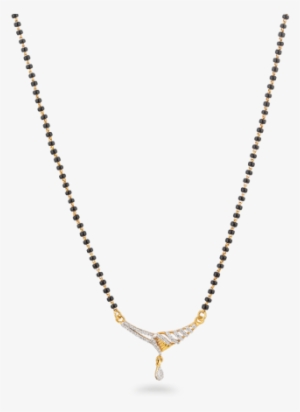 22ct Gold Mangalsutra With Tanmania Pendant - Kalyan Jewellers Mangalsutra Designs #3659567