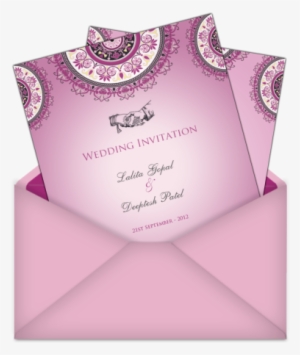 Letter Style Email Indian Wedding Invitation Design - Digital Wedding Card Designs In Png #3659737