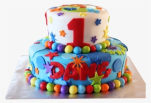 Colorful Cake For The First Birthday - Birthday Cake Designs For Baby's 1st #3659767