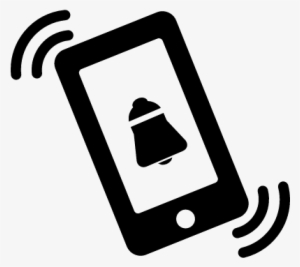 Phone Alarm Bell Ringing Symbol Vector - Celular En Modo Vibracion #3660302