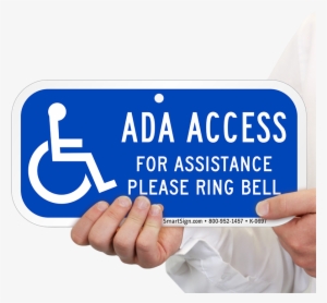For Assistance Please Ring Bell Ada Access Sign - Mobility Parking Sign Nz #3660329