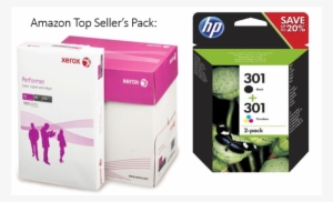 Amazon Top Seller Pack - Hp 62 2-pack Blacktri-color Original Ink Cartridges #3660677
