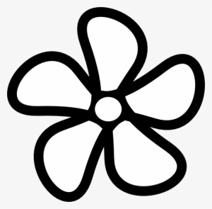 Flower Clip Art At Clker - Flower Clipart Black And White Outline #3660819