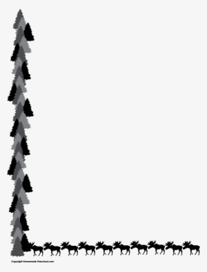 Moose Border Png Clipart Moose Deer Clip Art - Moose Border #3660974
