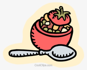Stuffed Tomato Royalty Free Vector Clip Art Illustration - Stuffed Tomatoes Clipart #3661538